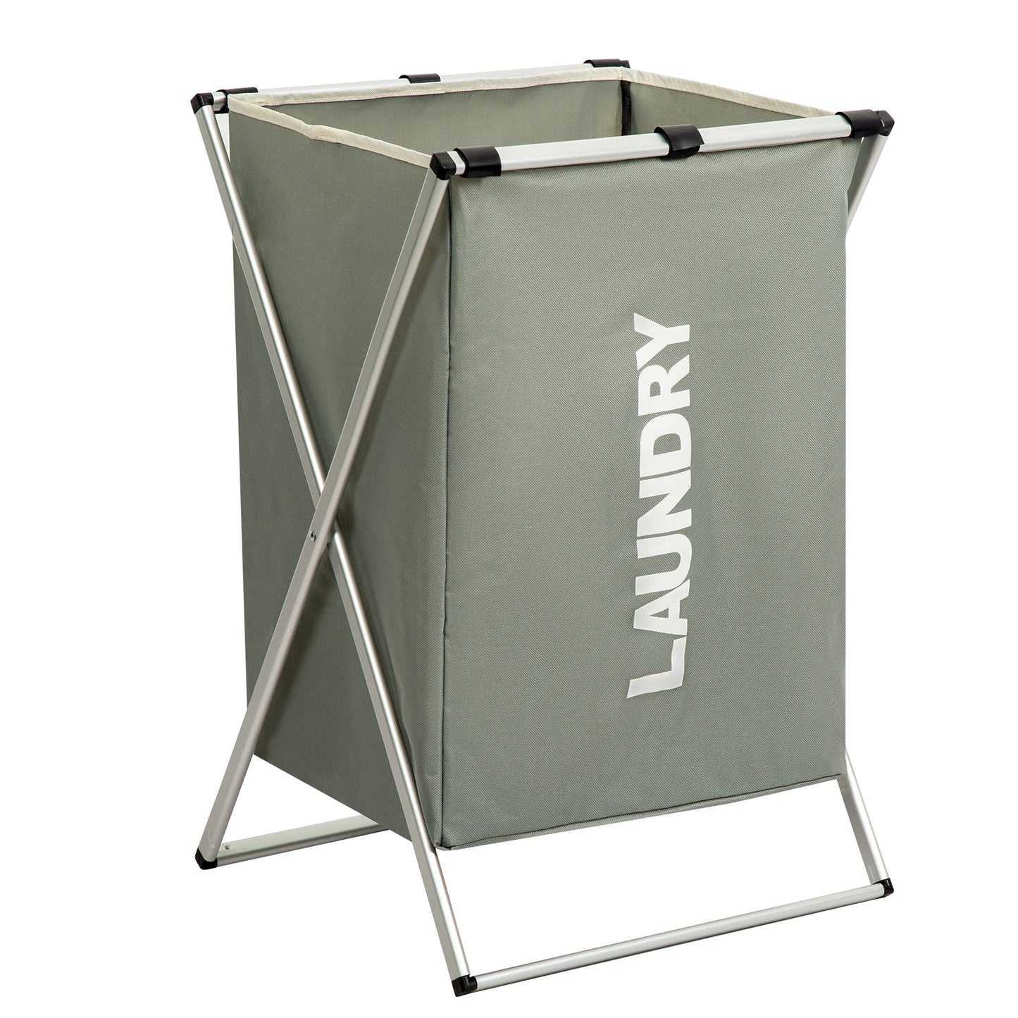 3-Section Laundry Hamper – Foldable Clothes Organizer Bin