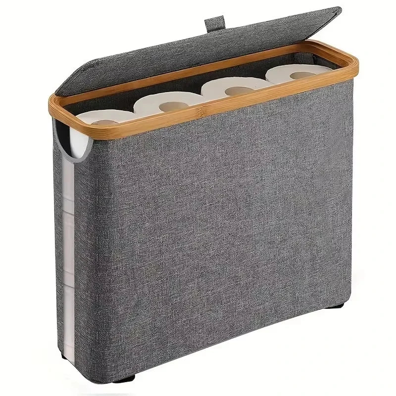 Large Bathroom Storage Basket – Holds 12 Toilet Paper Rolls
