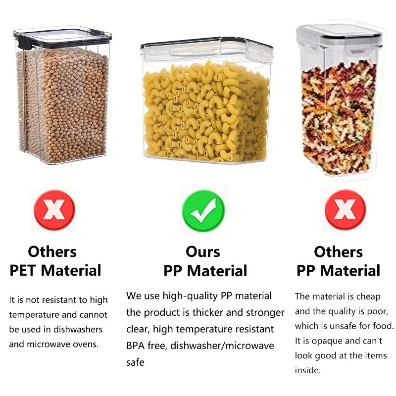 6-Piece Pantry Storage Set for Flour, Sugar & More