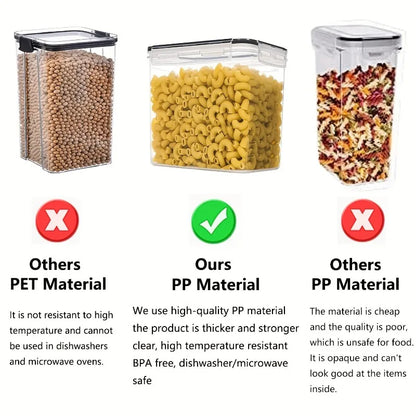 6-Piece Pantry Storage Set for Flour, Sugar & More