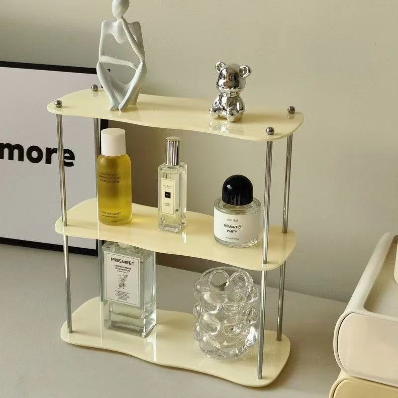 Clear Acrylic Storage Rack – Perfume & Cosmetic Organizer