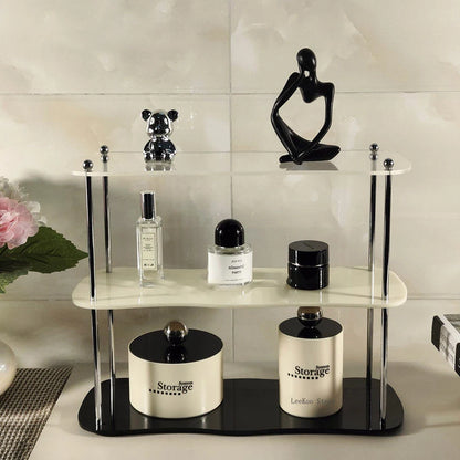 Clear Acrylic Storage Rack – Perfume & Cosmetic Organizer