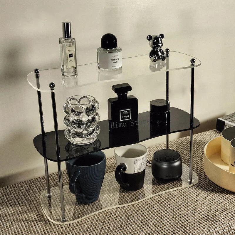 Clear Acrylic Storage Rack – Perfume & Cosmetic Organizer