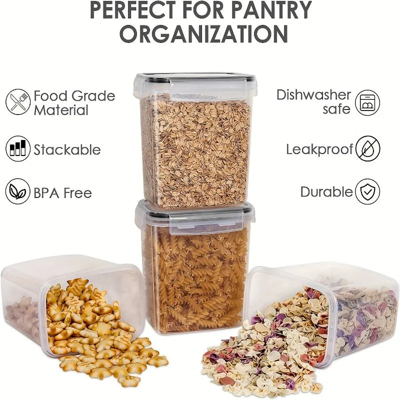 6-Piece Pantry Storage Set for Flour, Sugar & More