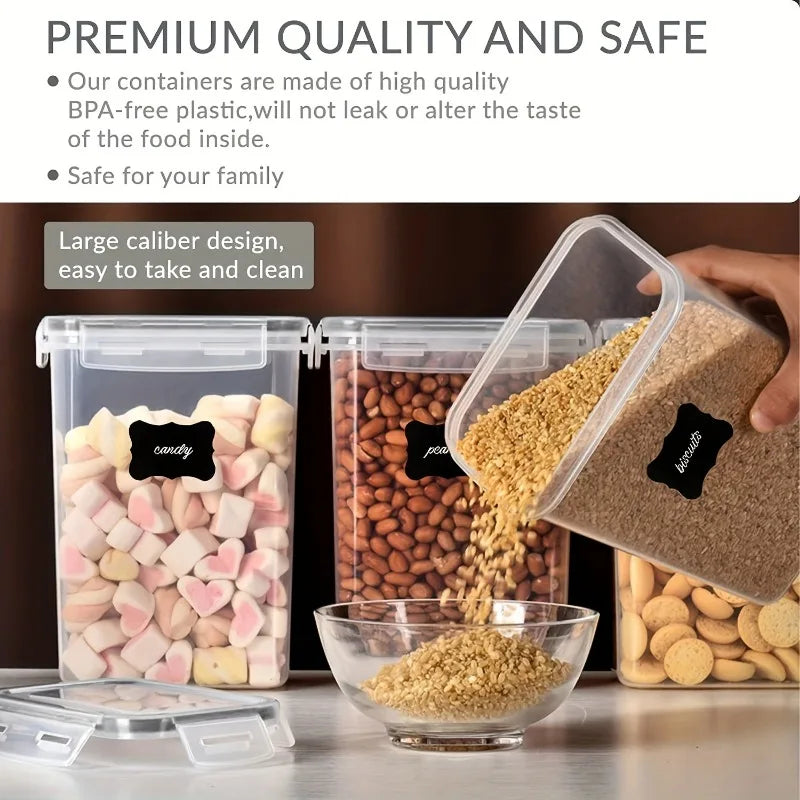 6-Piece Pantry Storage Set for Flour, Sugar & More