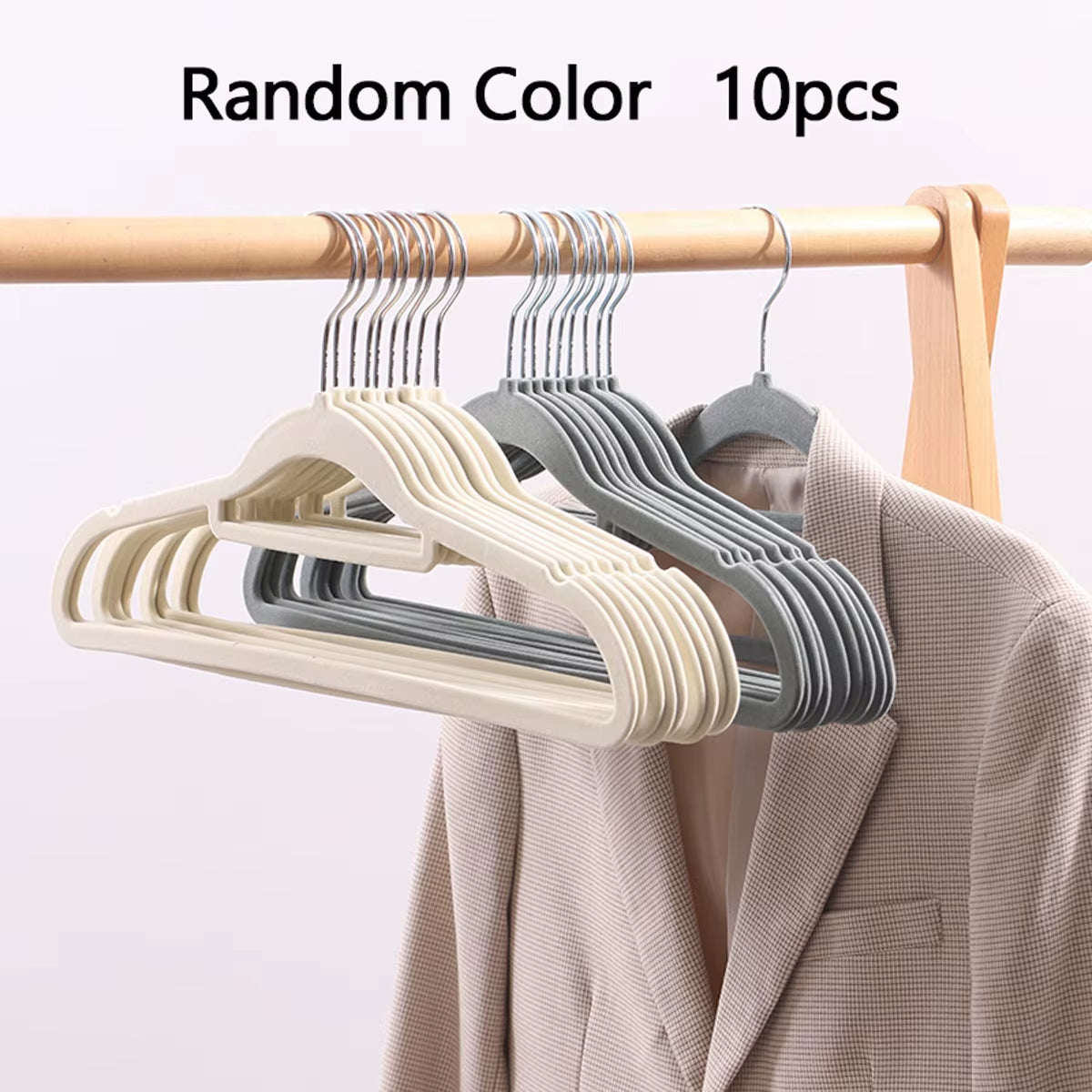 Premium Velvet Hangers – Slim, Non-Slip Space Saving Set
