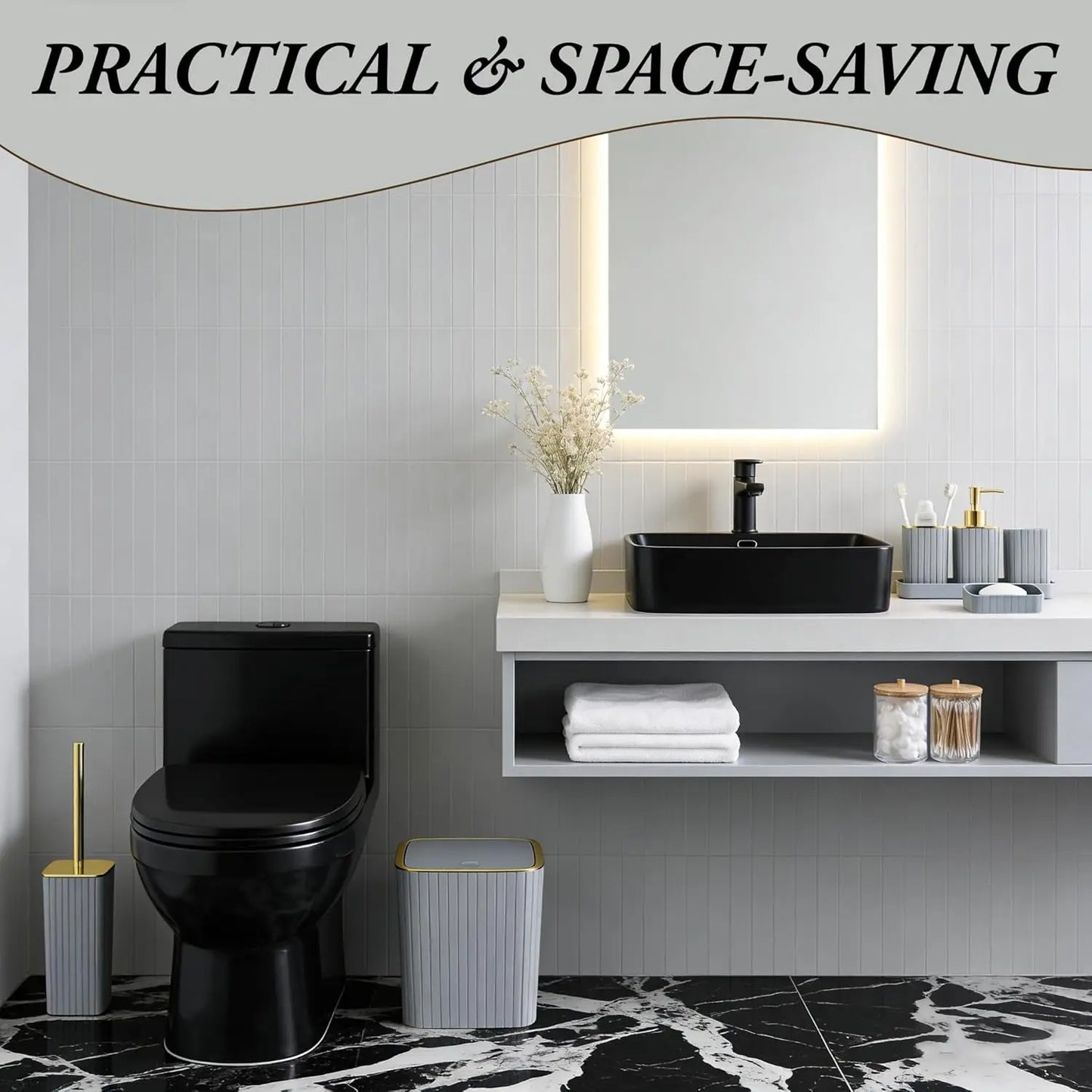 9-Piece Bathroom Set – Luxury Home Decor