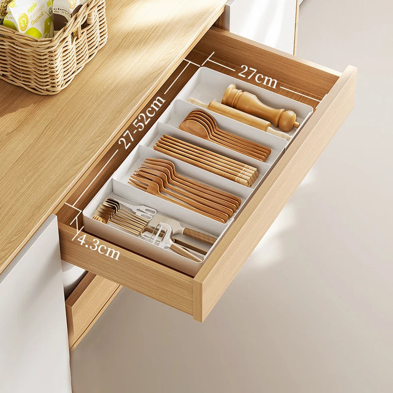 Adjustable Cutlery Tray – Easy Kitchen Drawer Organization