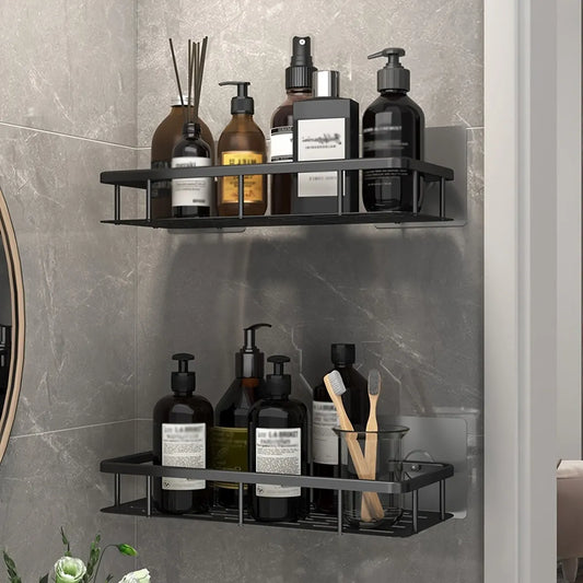 Wall Mounted Bathroom Shelf – No Drill Shower Organizer