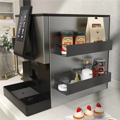 Fridge Magnetic Shelf with Hooks – Space-Saving Organizer