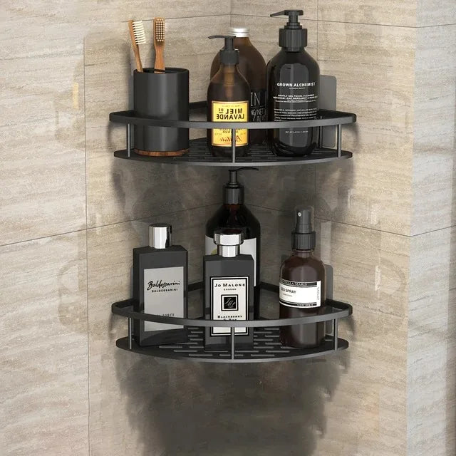 Wall Mounted Bathroom Shelf – No Drill Shower Organizer