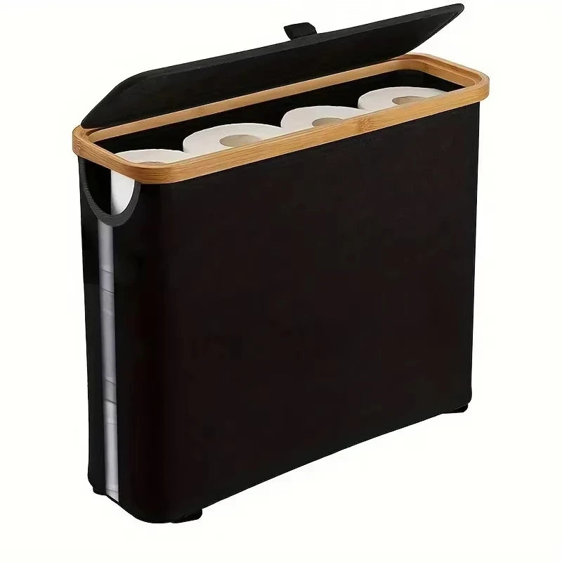 Large Bathroom Storage Basket – Holds 12 Toilet Paper Rolls