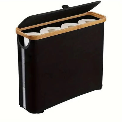 Large Bathroom Storage Basket – Holds 12 Toilet Paper Rolls