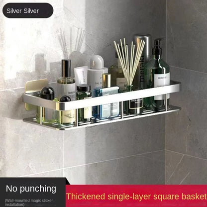 Wall Mounted Bathroom Shelf – No Drill Shower Organizer