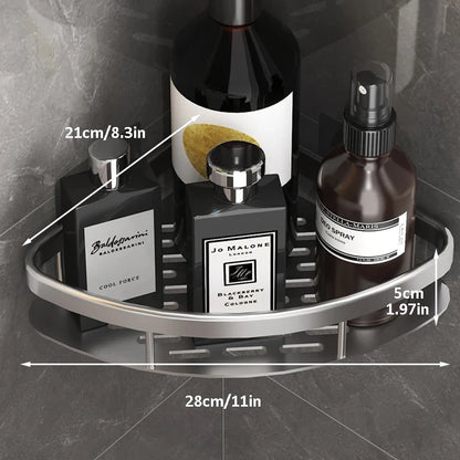 Wall Mounted Bathroom Shelf – No Drill Shower Organizer