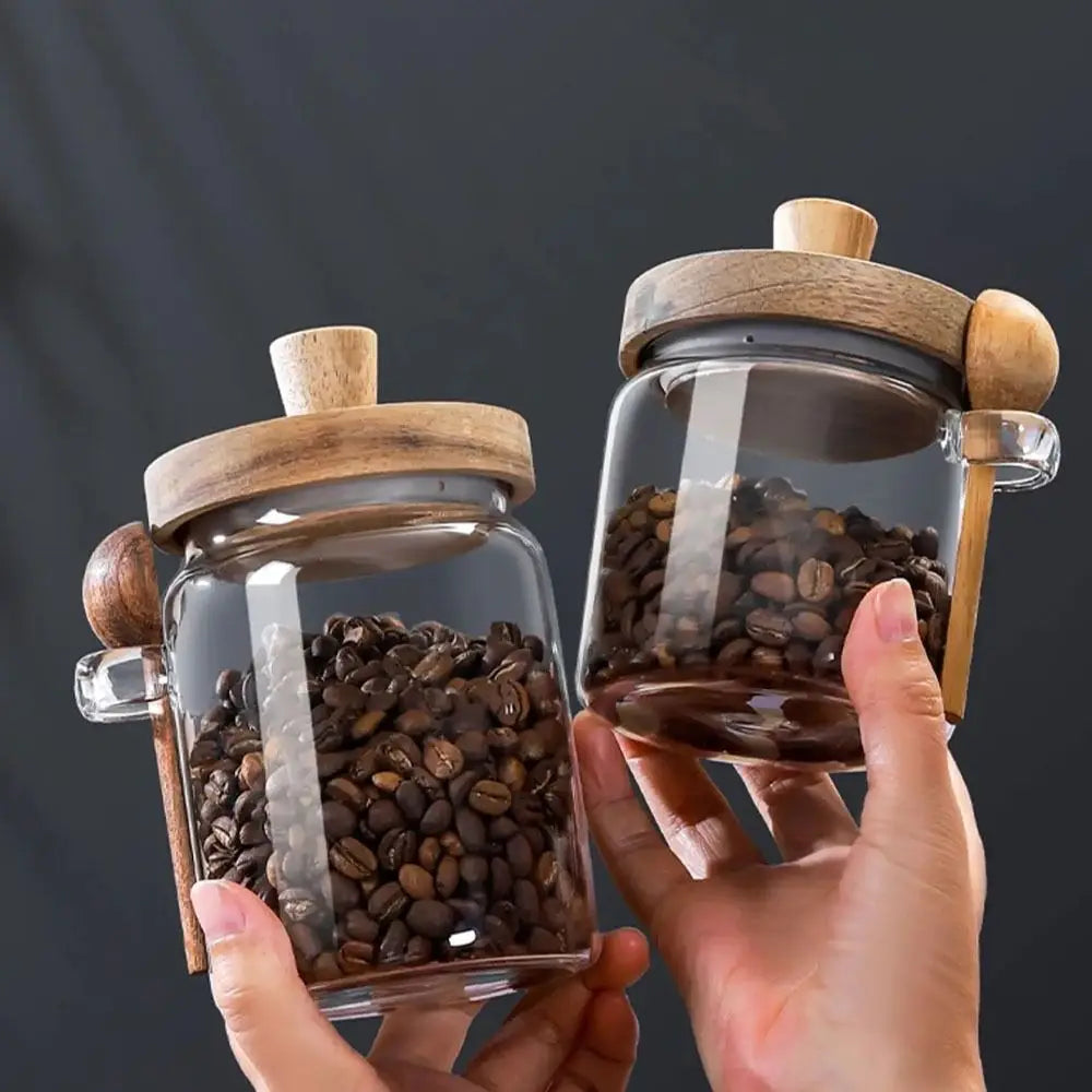 Glass Coffee Canister for Pantry Storage & Freshness
