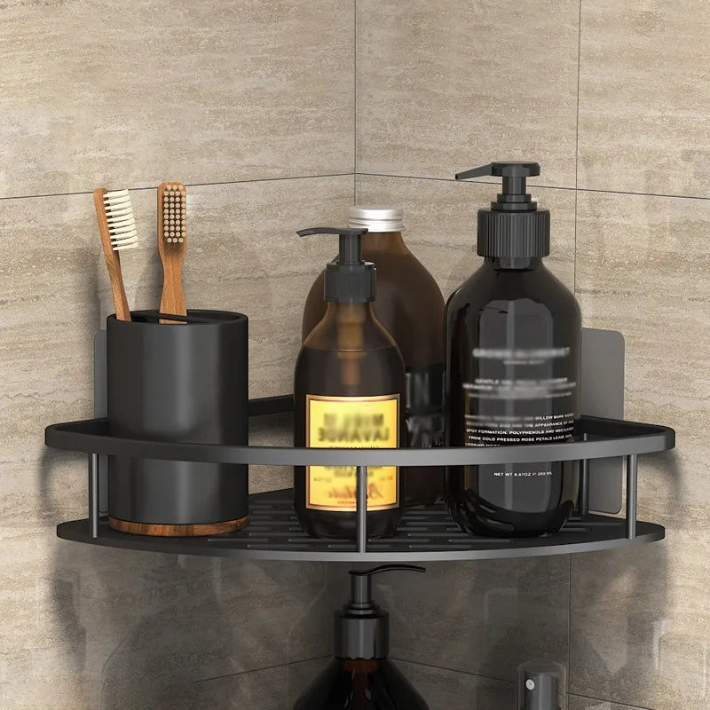 Wall Mounted Bathroom Shelf – No Drill Shower Organizer