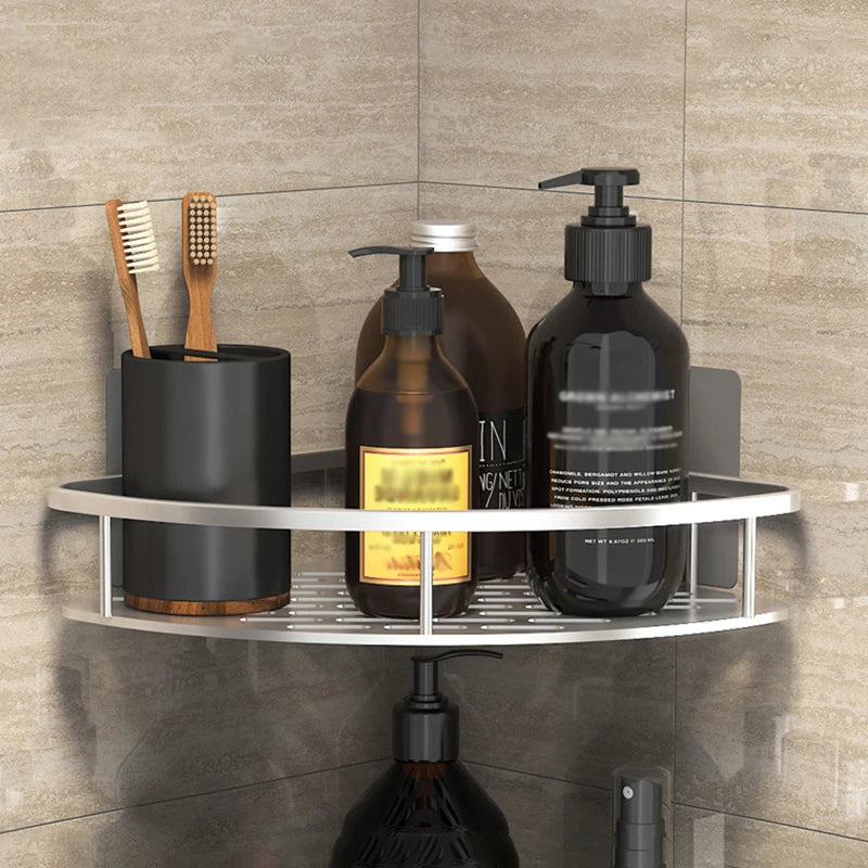 Wall Mounted Bathroom Shelf – No Drill Shower Organizer