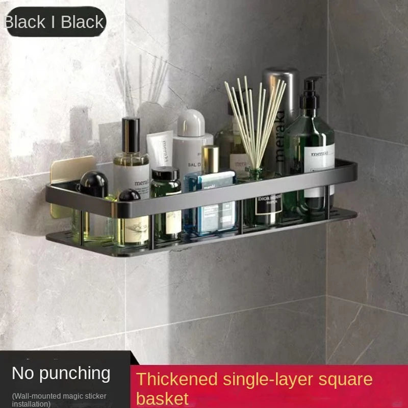Wall Mounted Bathroom Shelf – No Drill Shower Organizer