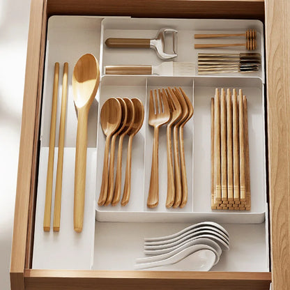 Adjustable Cutlery Tray – Easy Kitchen Drawer Organization