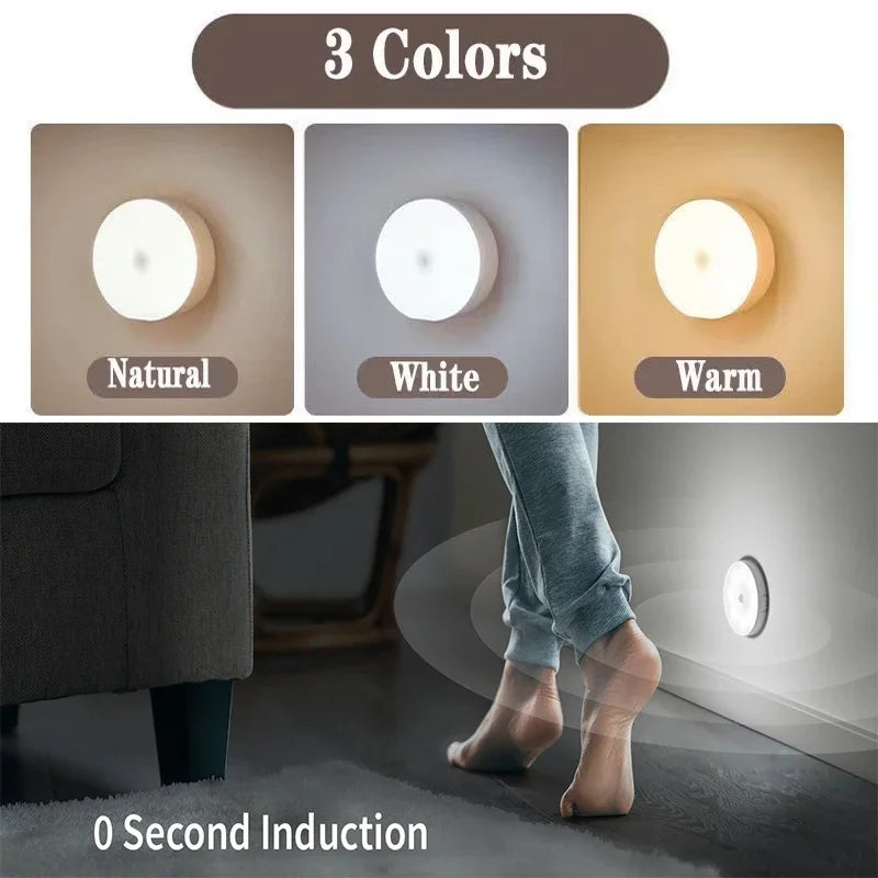 Motion Sensor LED Night Light – Rechargeable & Wireless