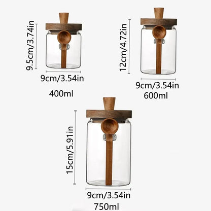 Glass Coffee Canister for Pantry Storage & Freshness