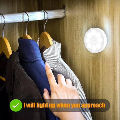 Motion Sensor LED Night Light – Rechargeable & Wireless