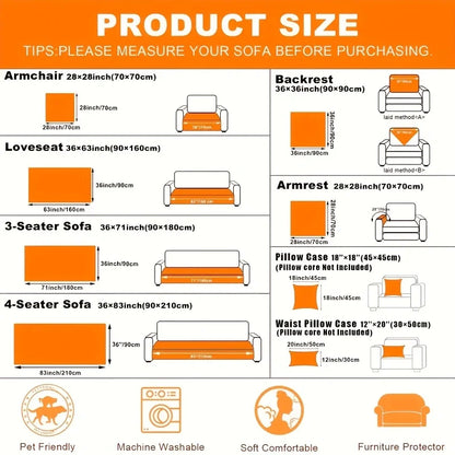 Modern Sofa Seat Cushion – Anti-Slip, All Season Comfort