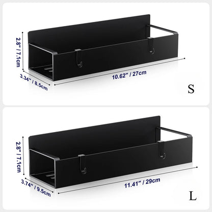 Fridge Magnetic Shelf with Hooks – Space-Saving Organizer