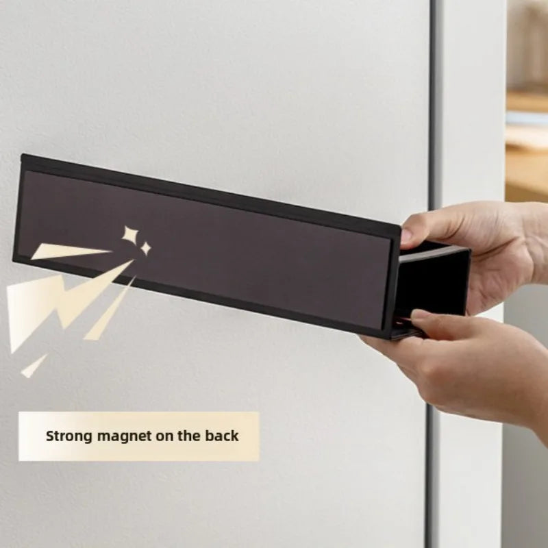 Fridge Magnetic Shelf with Hooks – Space-Saving Organizer