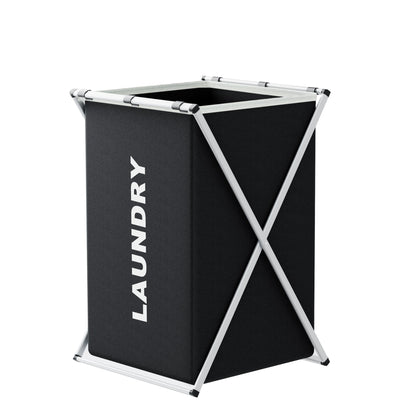 3-Section Laundry Hamper – Foldable Clothes Organizer Bin
