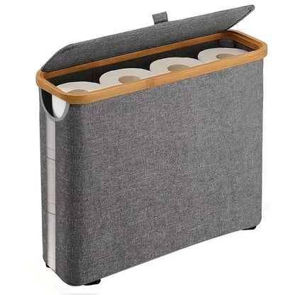 Large Bathroom Storage Basket – Holds 12 Toilet Paper Rolls