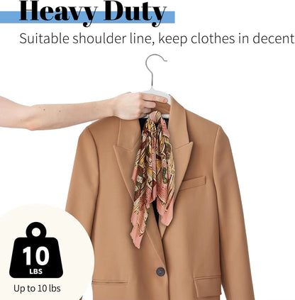 Premium Velvet Hangers – Slim, Non-Slip Space Saving Set