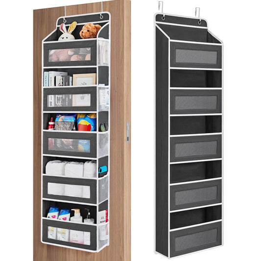 5-Tier Over Door Organizer with Large Pockets & Storage