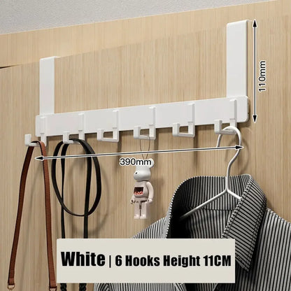 Over the Door Hook Rack – 6 Hook Organizer