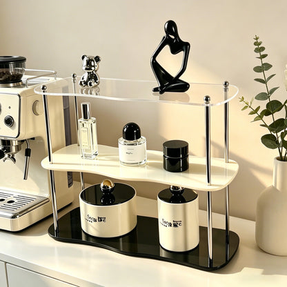 Clear Acrylic Storage Rack – Perfume & Cosmetic Organizer
