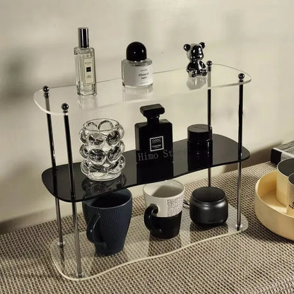 Clear Acrylic Storage Rack – Perfume & Cosmetic Organizer