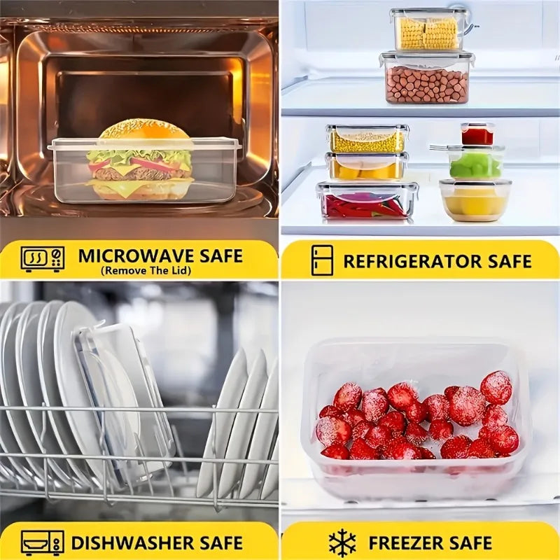 48-Piece Food Storage Set for Pantry & Kitchen Organization
