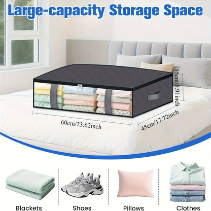 4-Pack Under Bed Storage Bags – Space Saving Organizer