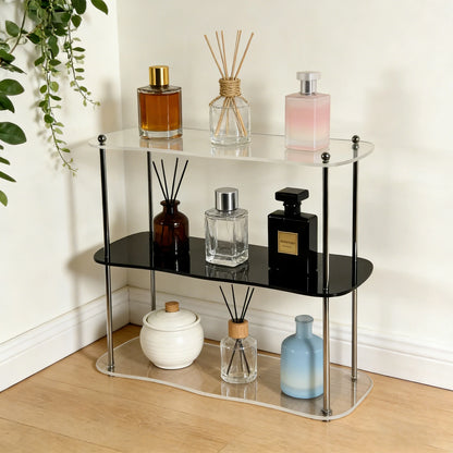 Clear Acrylic Storage Rack – Perfume & Cosmetic Organizer