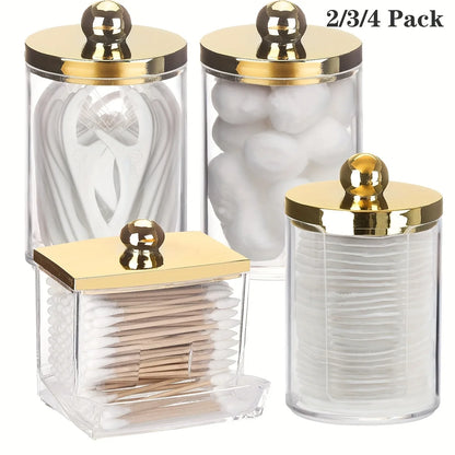 Qtip & Cotton Pad Dispenser for Bathroom Organization