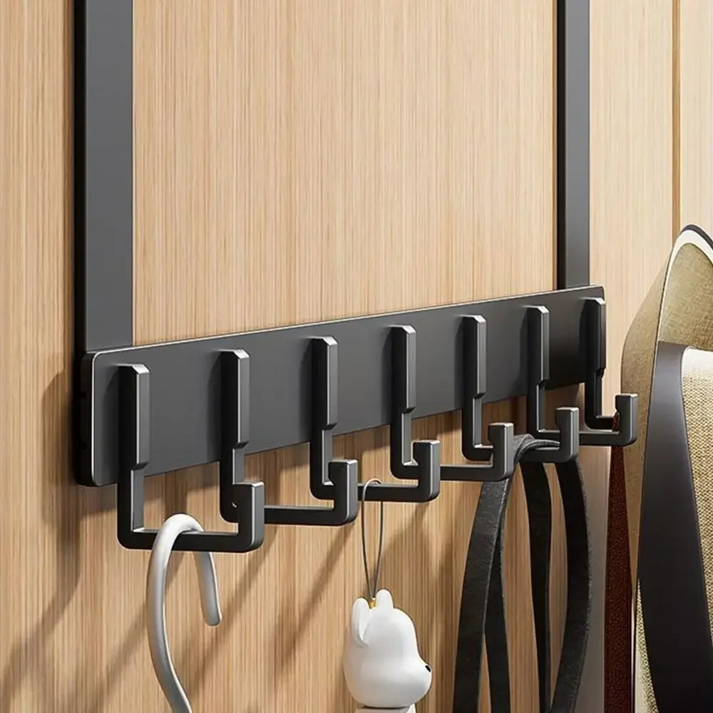 Over the Door Hook Rack – 6 Hook Organizer